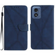 For Motorola Moto G Play 4G 2024 Stitching Embossed Leather Phone Case(Blue) - Motorola Cases by PMC TechLife | Online Shopping South Africa | PMC TechLife | Buy Now Pay Later Mobicred