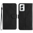 For Motorola Moto G Power 5G 2024 Stitching Embossed Leather Phone Case(Black) - Motorola Cases by PMC TechLife | Online Shopping South Africa | PMC TechLife | Buy Now Pay Later Mobicred