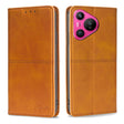 For Huawei Pura 70 5G Cow Texture Magnetic Leather Phone Case(Light Brown) - free shipping - PMC Jewellery - Order now!