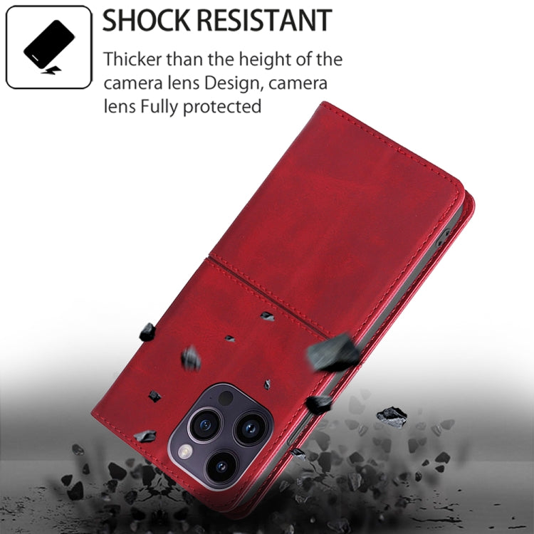 For Huawei Pura 70 5G Cow Texture Magnetic Leather Phone Case(Red)