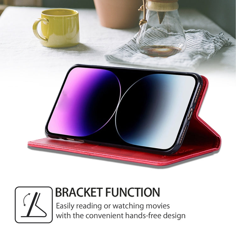 For Huawei Pura 70 5G Cow Texture Magnetic Leather Phone Case(Red)