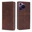 For Huawei Pura 70 Pro / 70 Pro+ 5G Cow Texture Magnetic Leather Phone Case(Dark Brown) - Huawei Cases by PMC Jewellery | Online Shopping South Africa | PMC Jewellery | Buy Now Pay Later Mobicred