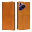 For Huawei Pura 70 Pro / 70 Pro+ 5G Cow Texture Magnetic Leather Phone Case(Light Brown) - Huawei Cases by PMC Jewellery | Online Shopping South Africa | PMC Jewellery | Buy Now Pay Later Mobicred