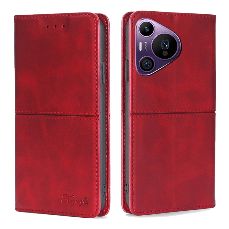 For Huawei Pura 70 Pro / 70 Pro+ 5G Cow Texture Magnetic Leather Phone Case(Red)