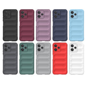 For Xiaomi Redmi 12 5G Magic Shield TPU + Flannel Phone Case(Grey)