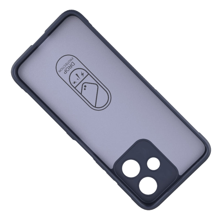 For Xiaomi Redmi 12 5G Magic Shield TPU + Flannel Phone Case(Grey)