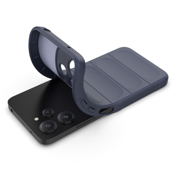 For Xiaomi Redmi 12 5G Magic Shield TPU + Flannel Phone Case(Grey)