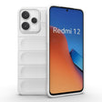 For Xiaomi Redmi 12 5G Magic Shield TPU + Flannel Phone Case(White) - Xiaomi Cases by PMC TechLife | Online Shopping South Africa | PMC TechLife | Buy Now Pay Later Mobicred