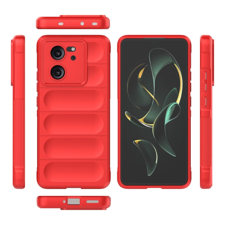 For Xiaomi Redmi K60 Ultra Magic Shield TPU + Flannel Phone Case(Red)