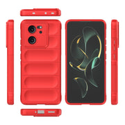 For Xiaomi Redmi K60 Ultra Magic Shield TPU + Flannel Phone Case(Red)