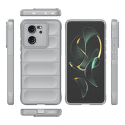For Xiaomi Redmi K60 Ultra Magic Shield TPU + Flannel Phone Case(Grey)
