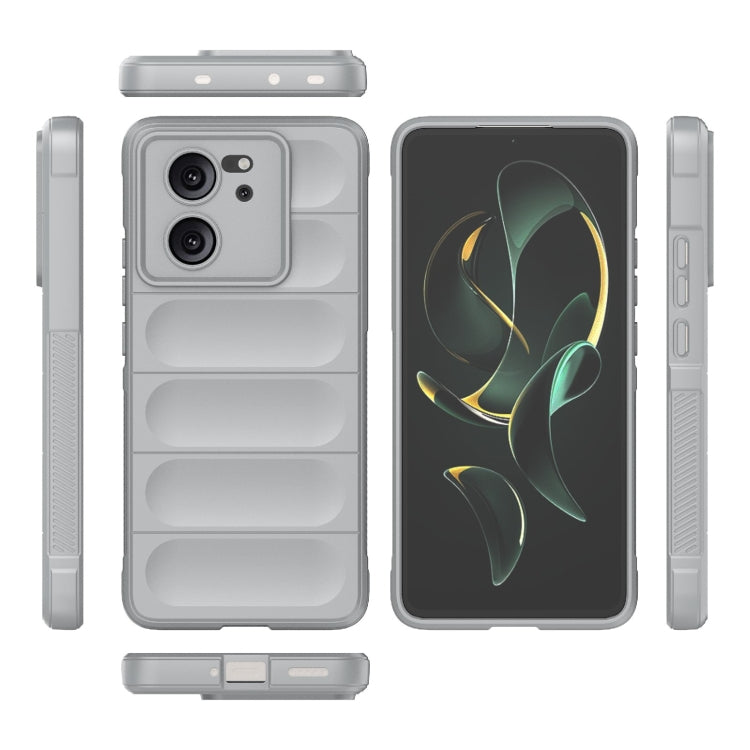 For Xiaomi Redmi K60 Ultra Magic Shield TPU + Flannel Phone Case(Grey)
