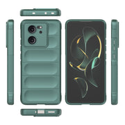 For Xiaomi Redmi K60 Ultra Magic Shield TPU + Flannel Phone Case(Dark Green)