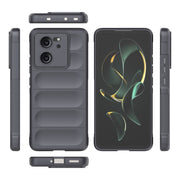 For Xiaomi Redmi K60 Ultra Magic Shield TPU + Flannel Phone Case(Dark Grey)
