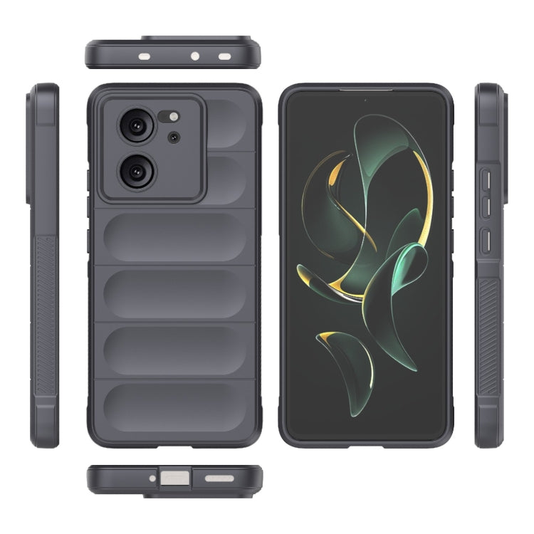 For Xiaomi Redmi K60 Ultra Magic Shield TPU + Flannel Phone Case(Dark Grey)