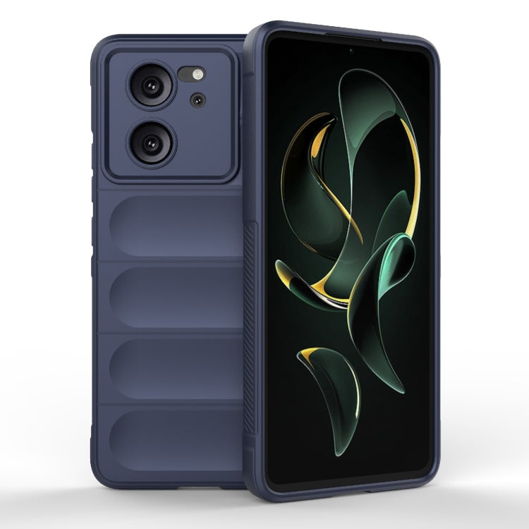 For Xiaomi Redmi K60 Ultra Magic Shield TPU + Flannel Phone Case(Dark Blue)