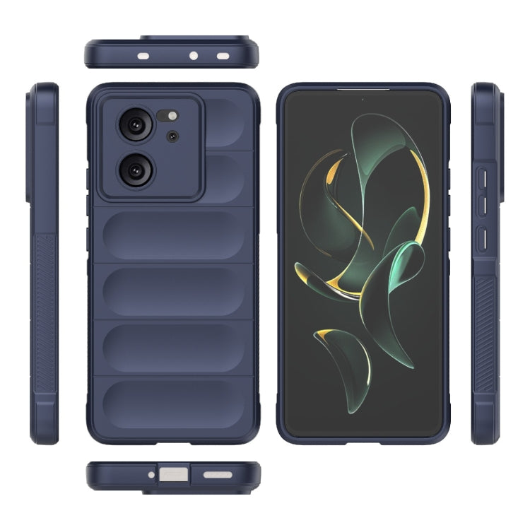 For Xiaomi Redmi K60 Ultra Magic Shield TPU + Flannel Phone Case(Dark Blue)