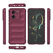 For Xiaomi Redmi K60 Ultra Magic Shield TPU + Flannel Phone Case(Wine Red)