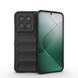 For Xiaomi 14 5G Magic Shield TPU + Flannel Phone Case(Black) - 14 Cases by PMC TechLife | Online Shopping South Africa | PMC TechLife | Buy Now Pay Later Mobicred