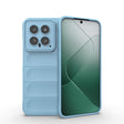 For Xiaomi 14 5G Magic Shield TPU + Flannel Phone Case(Light Blue) - 14 Cases by PMC TechLife | Online Shopping South Africa | PMC TechLife