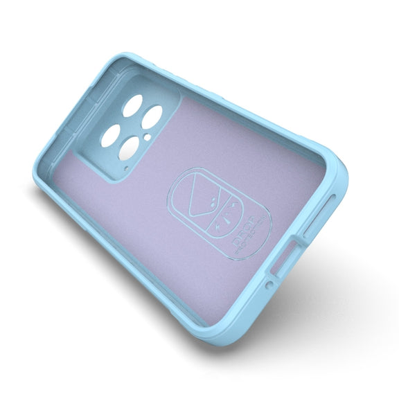 For Xiaomi 14 5G Magic Shield TPU + Flannel Phone Case(Light Blue)