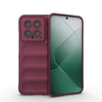 For Xiaomi 14 5G Magic Shield TPU + Flannel Phone Case(Wine Red) - 14 Cases by PMC TechLife | Online Shopping South Africa | PMC TechLife | Buy Now Pay Later Mobicred