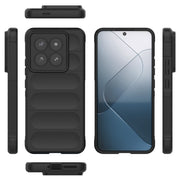 For Xiaomi 14 Pro 5G Magic Shield TPU + Flannel Phone Case(Black)