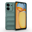 For Xiaomi Redmi 13C 4G Global Magic Shield TPU + Flannel Phone Case(Dark Green) - 13C Cases by PMC TechLife | Online Shopping South Africa | PMC TechLife | Buy Now Pay Later Mobicred