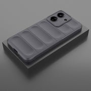 For Xiaomi Redmi 13C 4G Global Magic Shield TPU + Flannel Phone Case(Dark Grey)