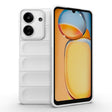 For Xiaomi Redmi 13C 4G Global Magic Shield TPU + Flannel Phone Case(White) - 13C Cases by PMC TechLife | Online Shopping South Africa | PMC TechLife | Buy Now Pay Later Mobicred
