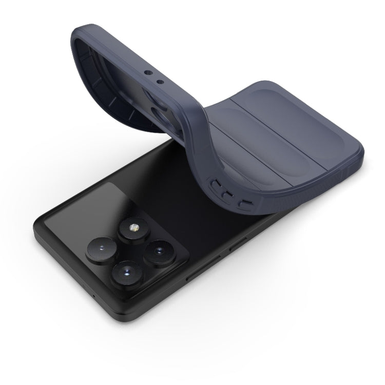 For Xiaomi Redmi K70 / K70 Pro 5G Magic Shield TPU + Flannel Phone Case(Grey)