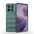 For Xiaomi Redmi K70 / K70 Pro 5G Magic Shield TPU + Flannel Phone Case(Dark Green) - K70 Pro Cases by PMC TechLife | Online Shopping South Africa | PMC TechLife | Buy Now Pay Later Mobicred