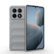 For Xiaomi Redmi K70E 5G Magic Shield TPU + Flannel Phone Case(Grey) - K70E Cases by PMC TechLife | Online Shopping South Africa | PMC TechLife | Buy Now Pay Later Mobicred