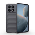 For Xiaomi Redmi K70E 5G Magic Shield TPU + Flannel Phone Case(Dark Grey) - K70E Cases by PMC TechLife | Online Shopping South Africa | PMC TechLife | Buy Now Pay Later Mobicred