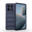 For Xiaomi Redmi K70E 5G Magic Shield TPU + Flannel Phone Case(Dark Blue) - K70E Cases by PMC TechLife | Online Shopping South Africa | PMC TechLife | Buy Now Pay Later Mobicred
