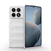 For Xiaomi Redmi K70E 5G Magic Shield TPU + Flannel Phone Case(White)