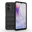 For Xiaomi Redmi 13C 5G Magic Shield TPU + Flannel Phone Case(Black) - 13C Cases by PMC TechLife | Online Shopping South Africa | PMC TechLife | Buy Now Pay Later Mobicred