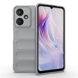 For Xiaomi Redmi 13C 5G Magic Shield TPU + Flannel Phone Case(Grey) - 13C Cases by PMC TechLife | Online Shopping South Africa | PMC TechLife | Buy Now Pay Later Mobicred