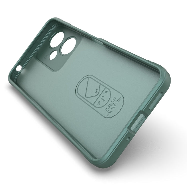 For Xiaomi Redmi 13C 5G Magic Shield TPU + Flannel Phone Case(Grey)