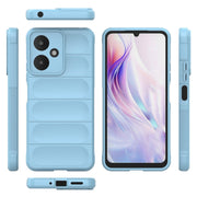 For Xiaomi Redmi 13C 5G Magic Shield TPU + Flannel Phone Case(Light Blue)
