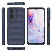 For Xiaomi Redmi 13C 5G Magic Shield TPU + Flannel Phone Case(Dark Blue)