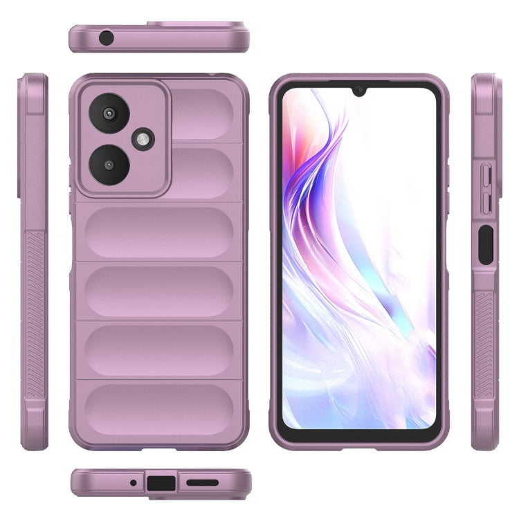For Xiaomi Redmi 13C 5G Magic Shield TPU + Flannel Phone Case(Purple)
