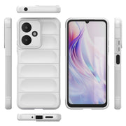 For Xiaomi Redmi 13C 5G Magic Shield TPU + Flannel Phone Case(White)