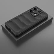 For Xiaomi Redmi Note 13 4G Global Magic Shield TPU + Flannel Phone Case(Black)