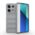 For Xiaomi Redmi Note 13 4G Global Magic Shield TPU + Flannel Phone Case(Grey) - Note 13 Cases by PMC TechLife | Online Shopping South Africa | PMC TechLife | Buy Now Pay Later Mobicred