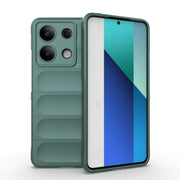 For Xiaomi Redmi Note 13 4G Global Magic Shield TPU + Flannel Phone Case(Dark Green)