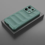 For Xiaomi Redmi Note 13 4G Global Magic Shield TPU + Flannel Phone Case(Dark Green)