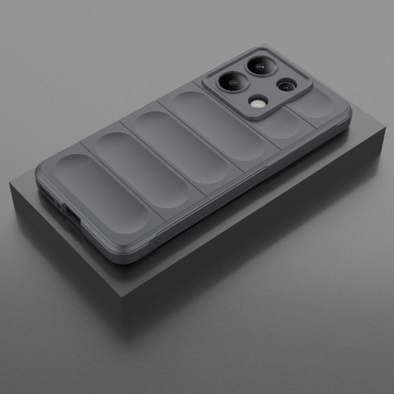For Xiaomi Redmi Note 13 4G Global Magic Shield TPU + Flannel Phone Case(Dark Grey)