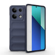 For Xiaomi Redmi Note 13 4G Global Magic Shield TPU + Flannel Phone Case(Dark Blue) - Note 13 Cases by PMC TechLife | Online Shopping South Africa | PMC TechLife | Buy Now Pay Later Mobicred