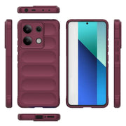 For Xiaomi Redmi Note 13 4G Global Magic Shield TPU + Flannel Phone Case(Wine Red)